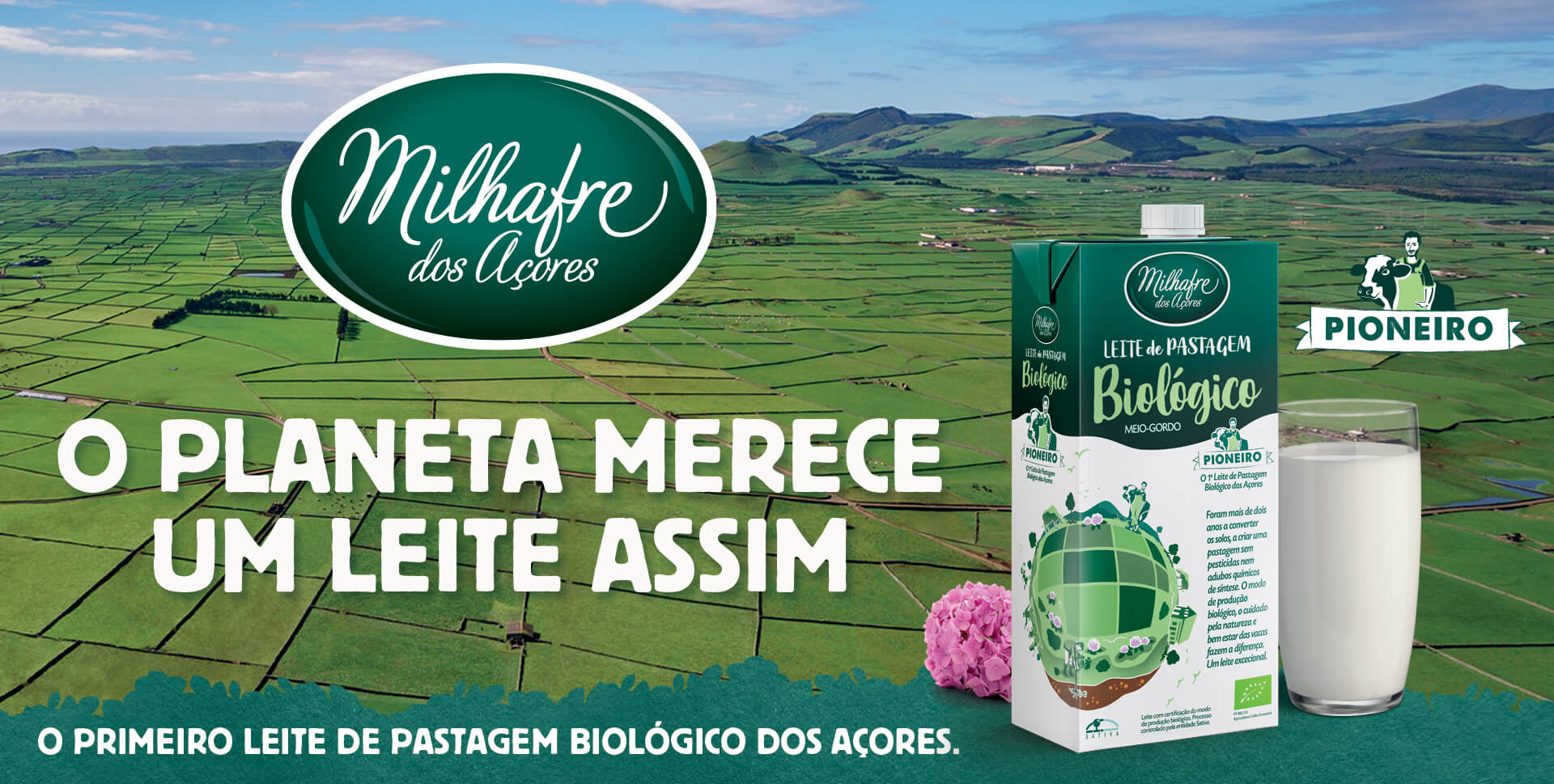 Leite de Pastagem Biológico Milhafre